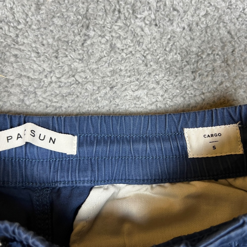PacSun Cargo Pants Mens Small Blue Excellent Drawstring Utility Trousers - Picture 6 of 8